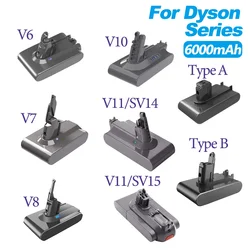 For Dyson Vacuum Cleaner Battery V6 V7 V8 V10 V11 Type A/B Series SV07 SV09 SV10 SV12 DC62 Handheld Vacuum Cleaner Spare Battery