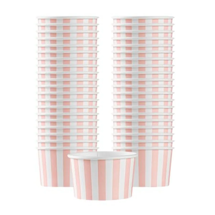 Coppetta 3-Ounce Dessert Cups, Disposable Ice Cream Cups - Lids Sold Separately, Sturdy, Paper FroYo Bowls, For Hot And Cold Fo