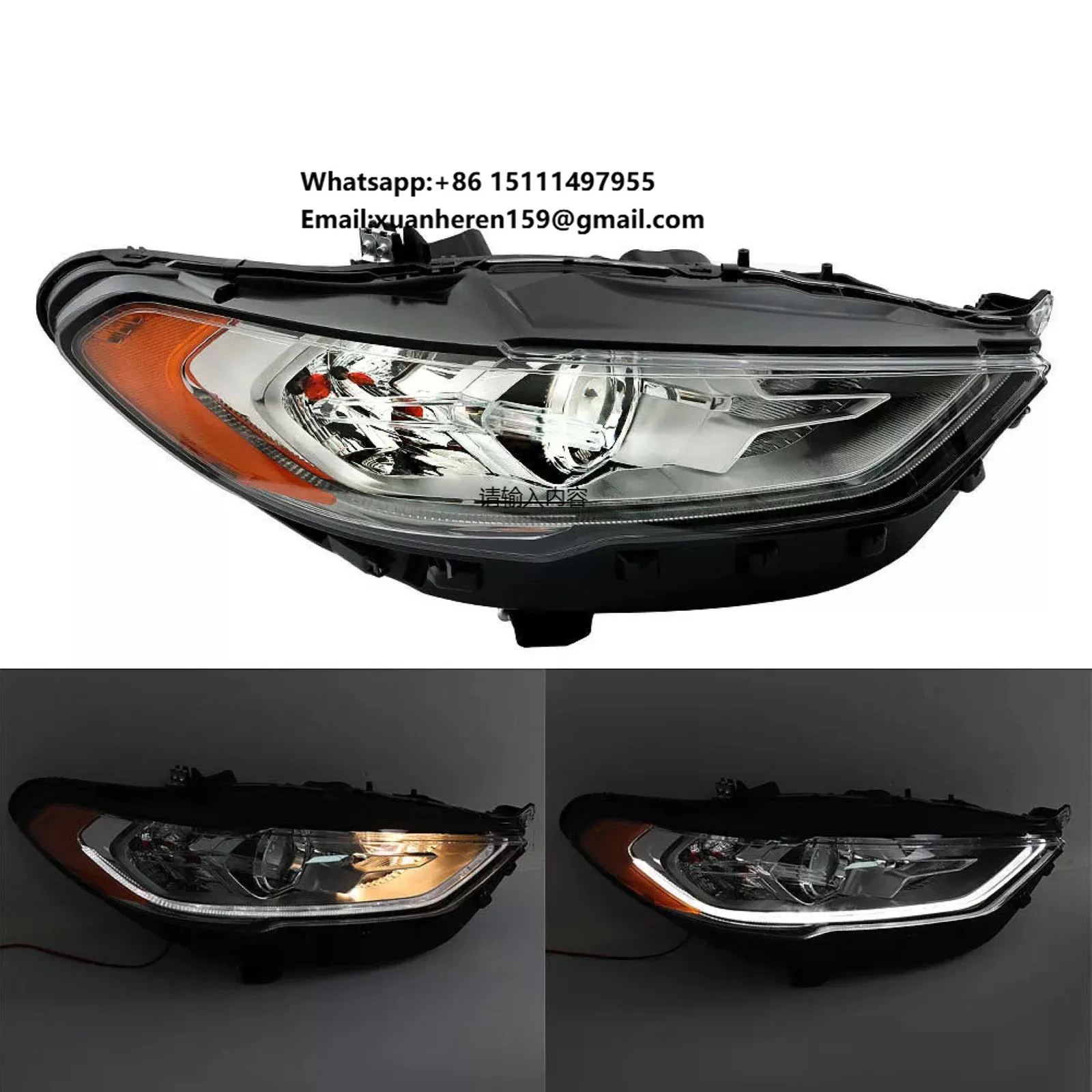 

LED Headlights Headlamp Head Lamp for Ford Mondeo 2017 2018 2019 2020 Taillights Fog Light Grille HS7Z13008