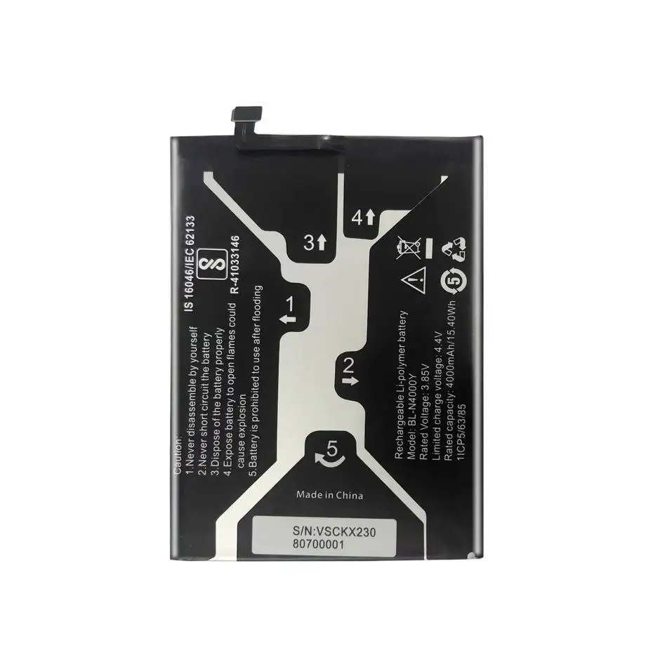 Robust 4000mAh Good Low-Temperature Performance BL-N4000Y For Gionee X1S A1 Lite Mobile Phone Battery