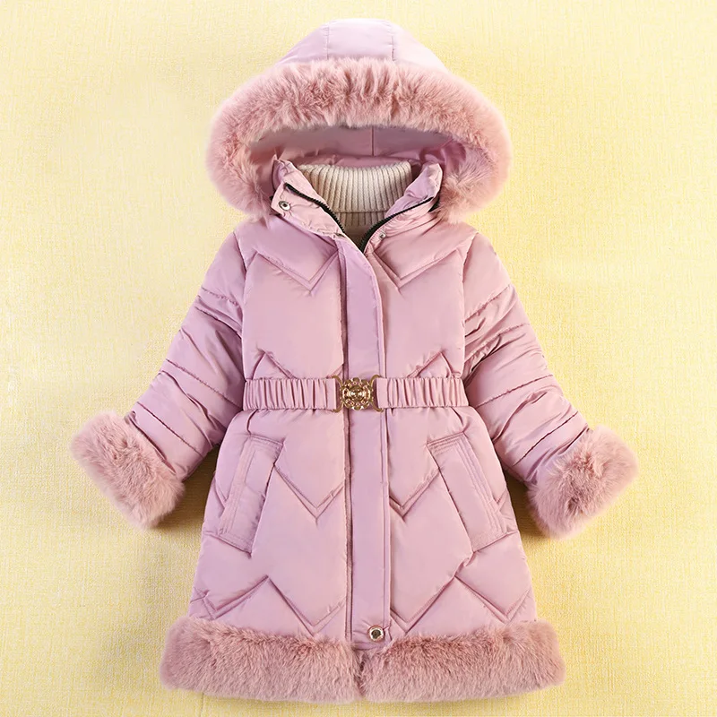 Keep Warm Girls Jacket Autumn Winter Thicken Fashion High Quality Christmas Coat Princess Gift 6 7 8 9 10 Years Old Kids Clothes