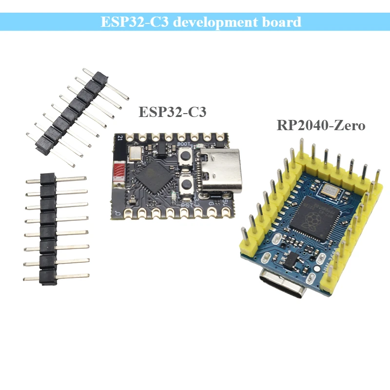 New ESP32-C3 Development Board Mini WiFi Bluetooth Module / RP2040-Zero RP2040 Controller Dual-core Cortex M0 Processor Expand