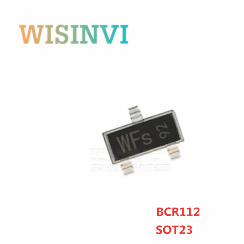 50PC BCR108 E6327 BCR108 marking WHs  ＆ BCR112 E6327 BCR112 WFs ＆BCR133 E6327 BCR133 WCs ＆BCR135 E6327 BCR135  WJs SOT23