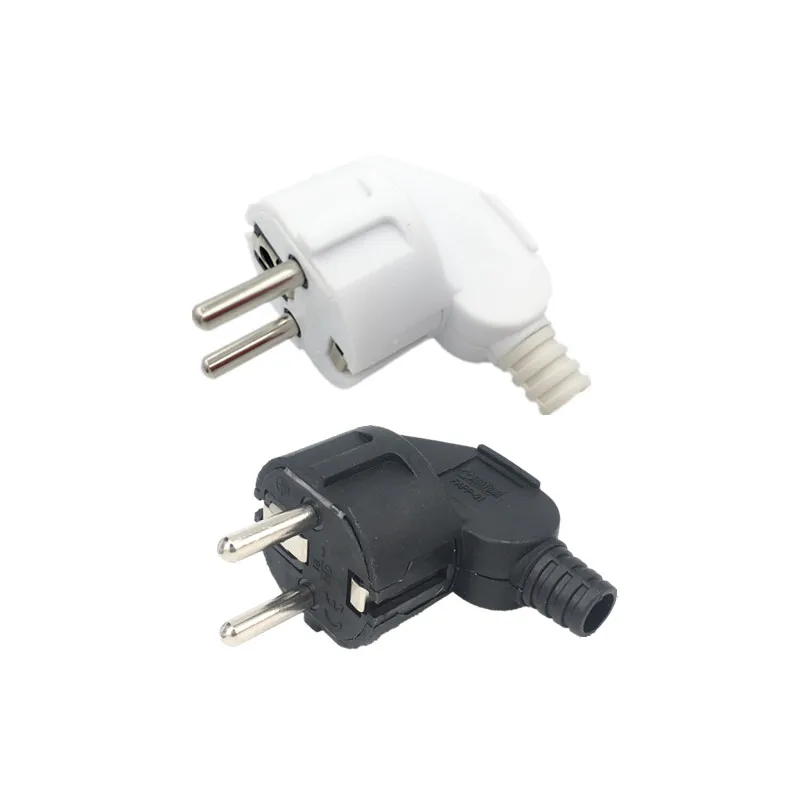 EU Plug Adapter 16A Male Replacement Outlet Rewireable Schuko Electeic Socket Euro Connector For Power Extension Cable