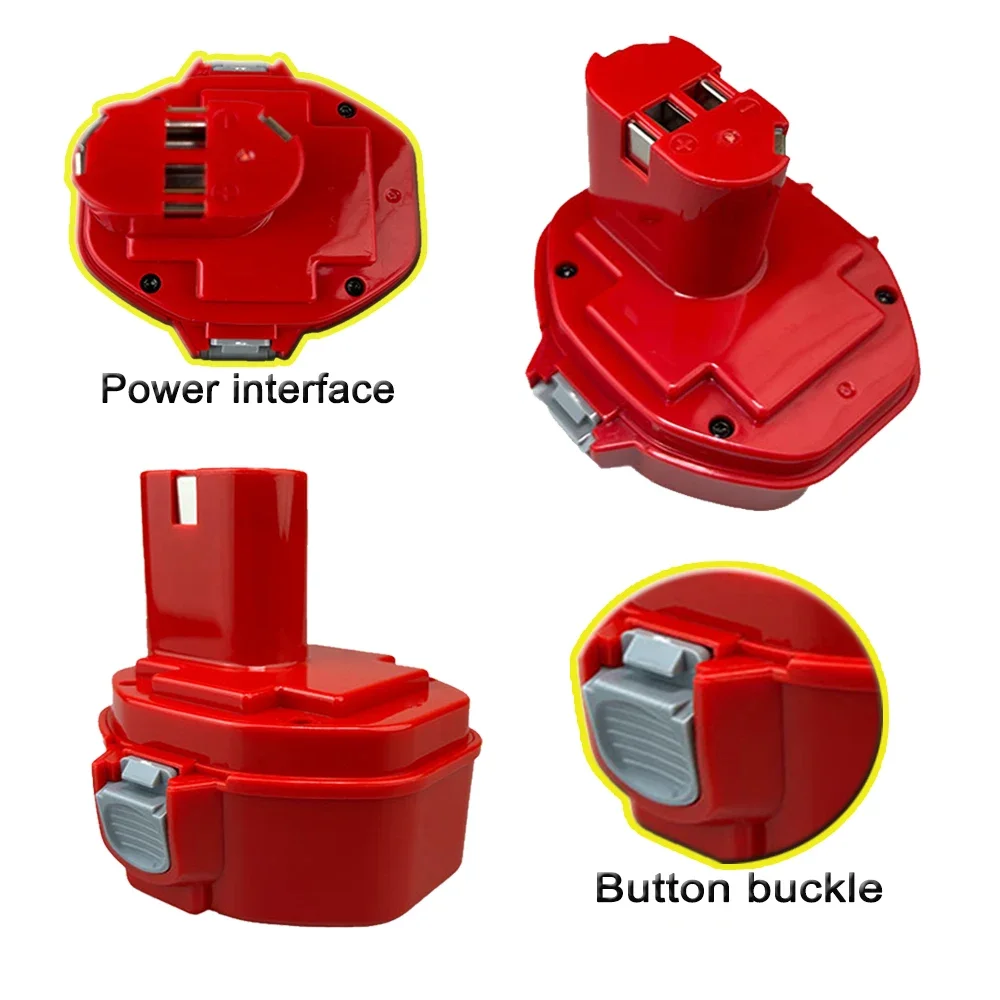 Imagem -04 - Bateria Recarregável para Makita Ferramentas Elétricas sem Fio 14.4v 4800mah Pa12 Pa14 Pa09 Pa18