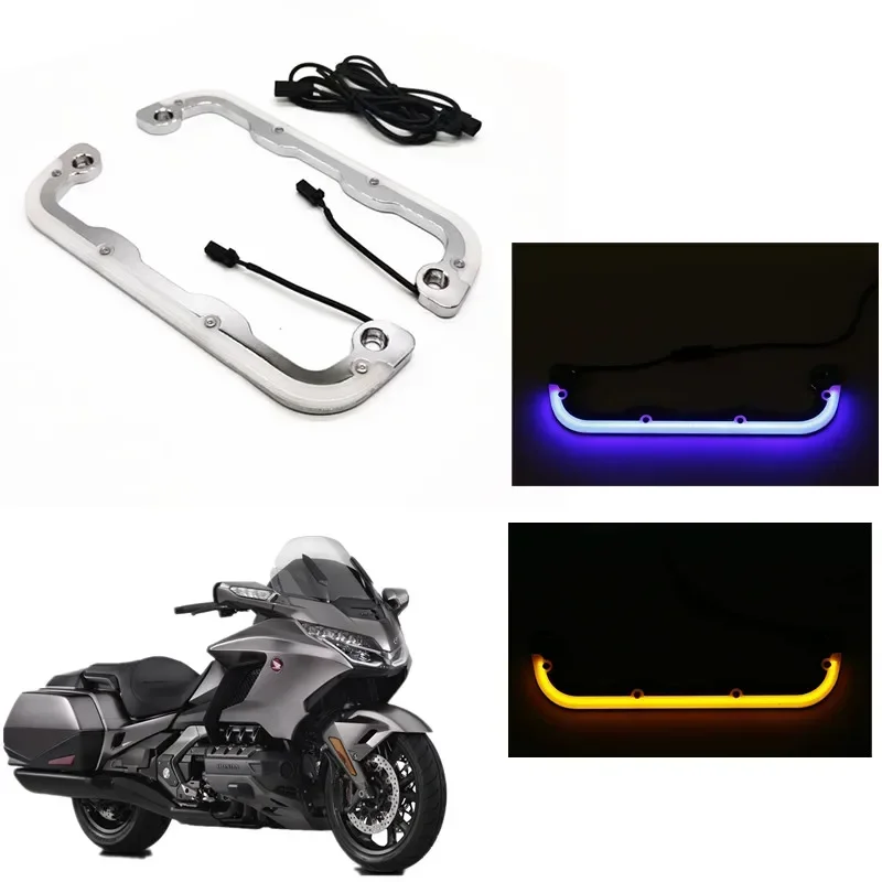 

For Honda Goldwing Gold Wing 1800 GL1800 2018-2022 2019 Motorcycle Accessories Engine Panels LED Running Light