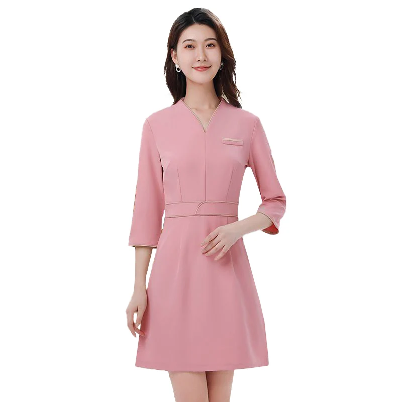 Spa Uniforms Women Workwear Beauty Clothing Beautician for Beauty Salon Sauna Foot Bath  Scrubs Work Clothes  Massage Clothes