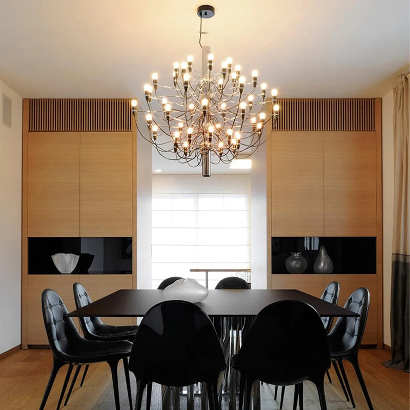 Minimalist Modern Pendant Lights Black Lustre Dimmable LED Gold Hanging Lamps for Ceiling Home Decoration for Dining Room Decor