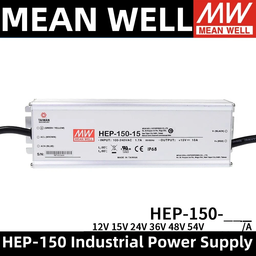 

Taiwan MEANWELL HEP-150-12A HEP-150-24A single output switching power supply built-in active PFC function