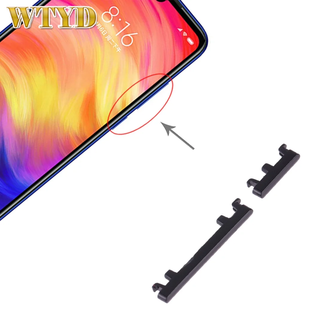 Power Button and Volume Control Button for Xiaomi Redmi Note 7 Pro / Redmi Note 7 Flex Cable Spare Part Replacement Part