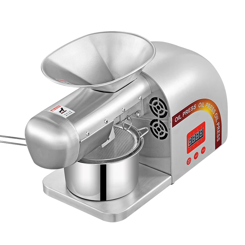 Intelligent Electric Cold Press Oil Press Machine Automatic Household Oil Extractor for Peanut Sesame Sunflower Seeds Oil Making