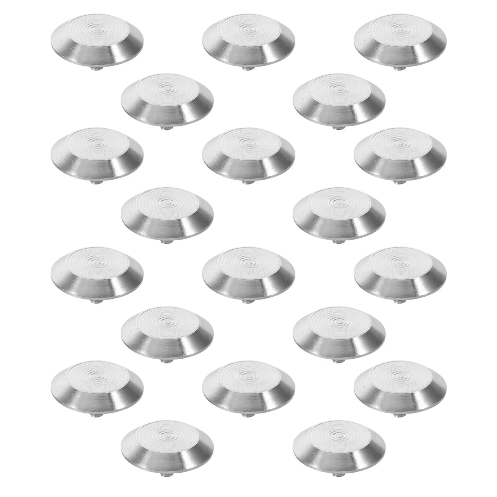 20Pcs Blind Road Studs Stainless Steel Tactile Pavement Markers Slip Resistant Guidance for Visually Impaired Outdoor Walkways