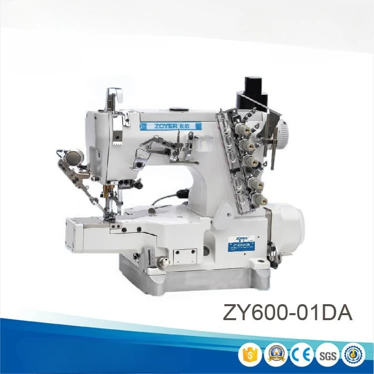 ZY 600-01DA   small flat bed direct drive auto trimmer interlock sewing machine high speed industrial  