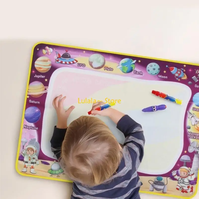 Y4QA Magical Water Drawing MAT ระบายสี พรม Magical ปากกาและแสตมป์วาดภาพวาด BOARD ของขวัญของเล่นสำหรับเด็ก