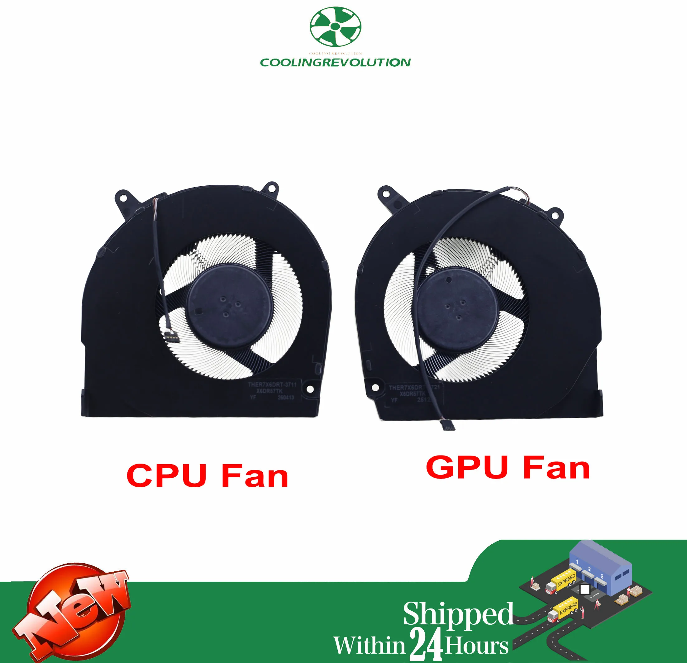 Laptop CPU GPU Cooling Fan for Ultra Xpro16 16S MECHREVO Launches Jiaolong 16 Pro NA801005HHT4B10005 NB801005HHT4B10005