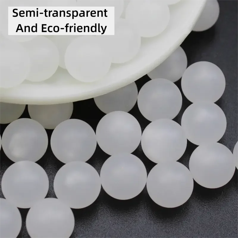 Polypropylene PP Solid Ball 2/2.381/3/3.175/3.969/4/4.5/4.763/5/5.556/6-50mm Semi Transparent Floating Bead Plastic Sealing Ball