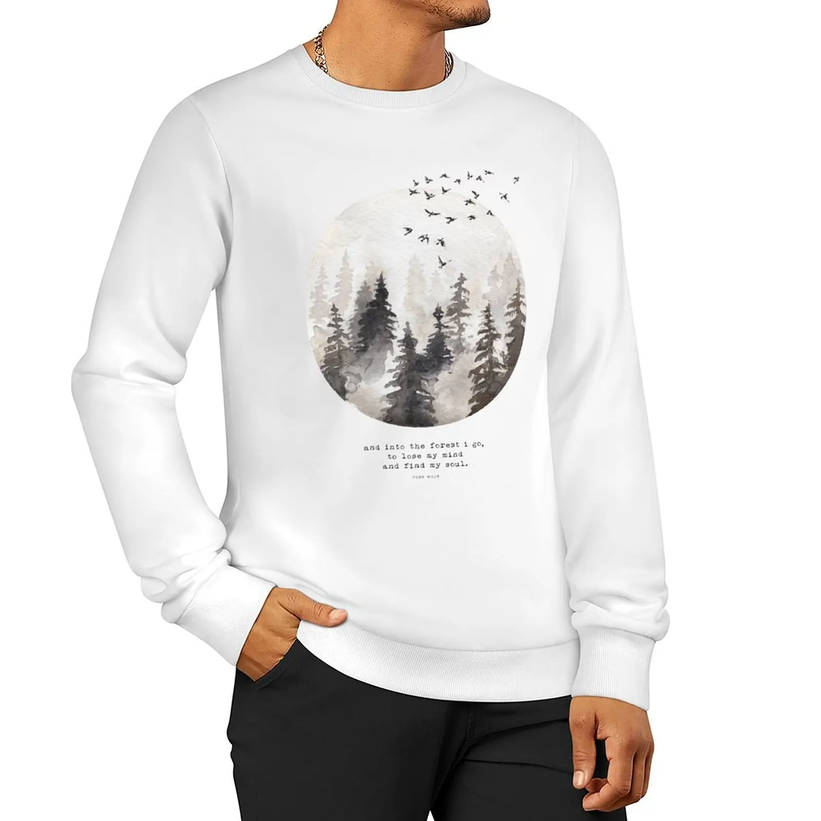 

Into The Forest I Go - Spirituality, Boho, Nature Lover, Calm, Outdoors, Hiking Sweatshirt male clothes new sweatshirt