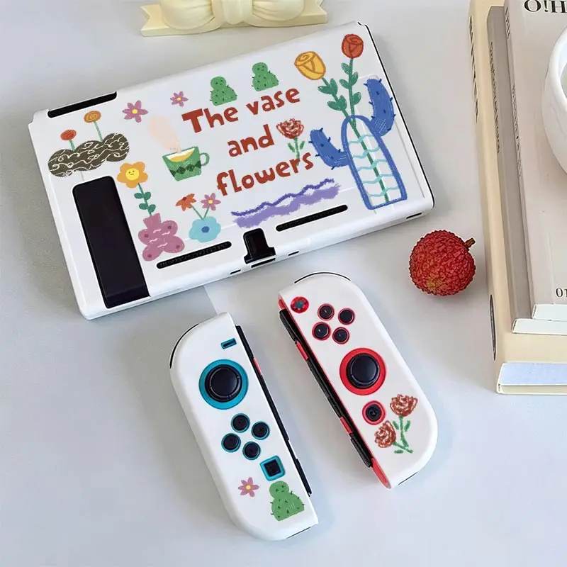 Anti-Falling Soft Shell Cover for Nintendo Switch NS Game Console Anti-Scratch Shell Protector TPU Split Protective Case