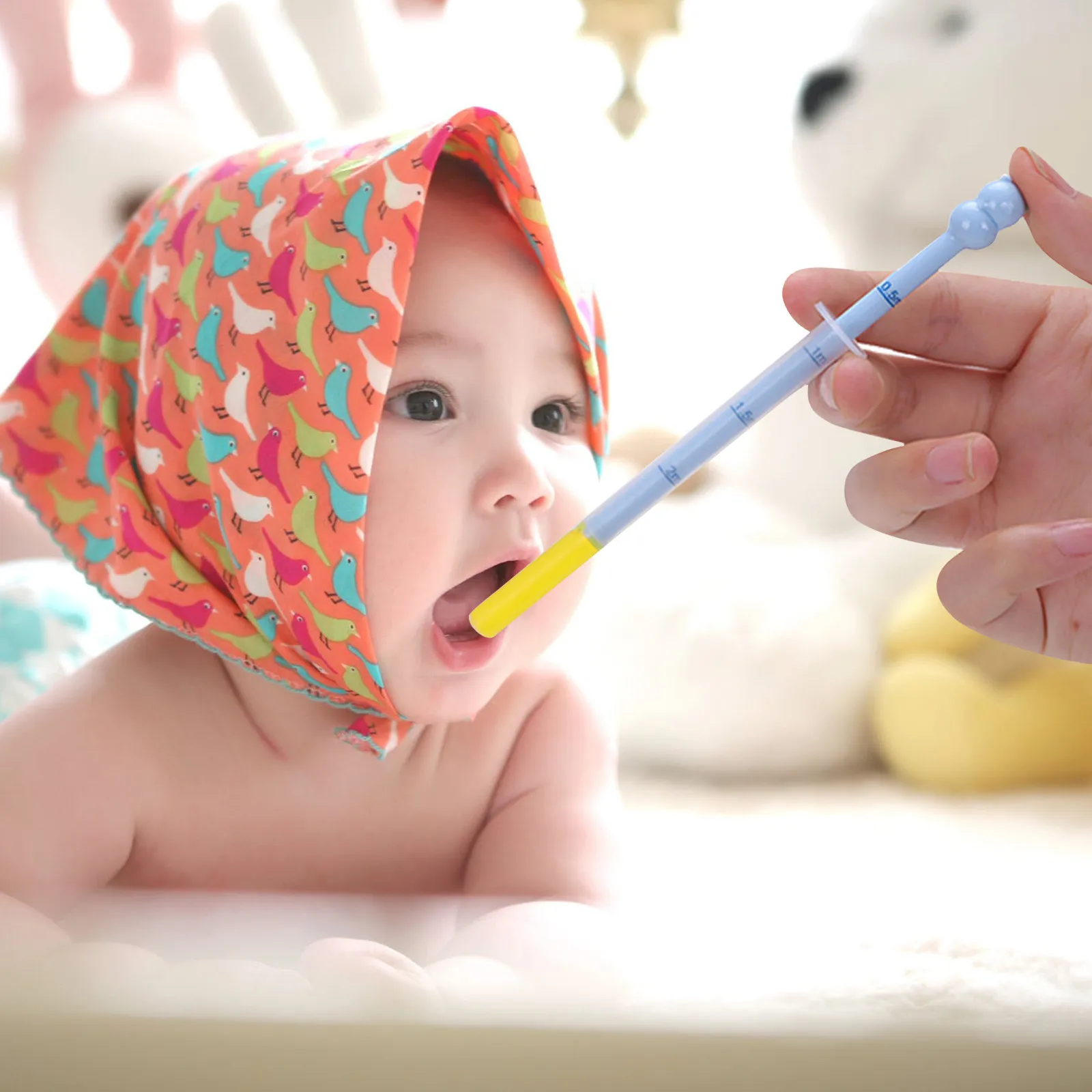 2Pcs Baby Medicine Feeder Tough Pe ABS Material Feeding Tool for Medicine Water Formula Controlled Feeding Baby Accessories