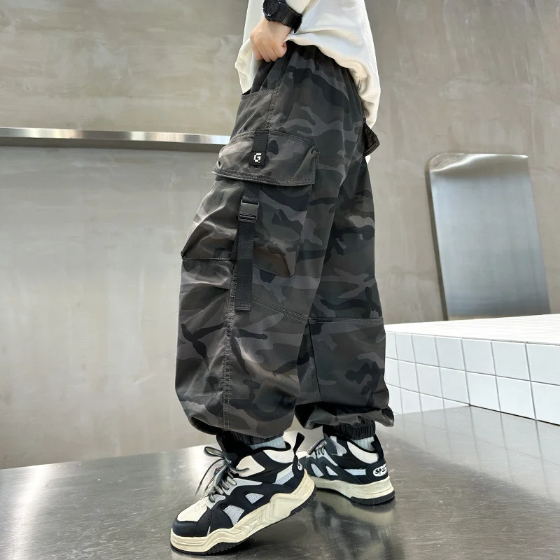 New Arrivals Children Camouflage Cargo Pants For Boy Baby Loose Sports Harem Pants Casual Hot Deals Kids Cotton Camo Trousers