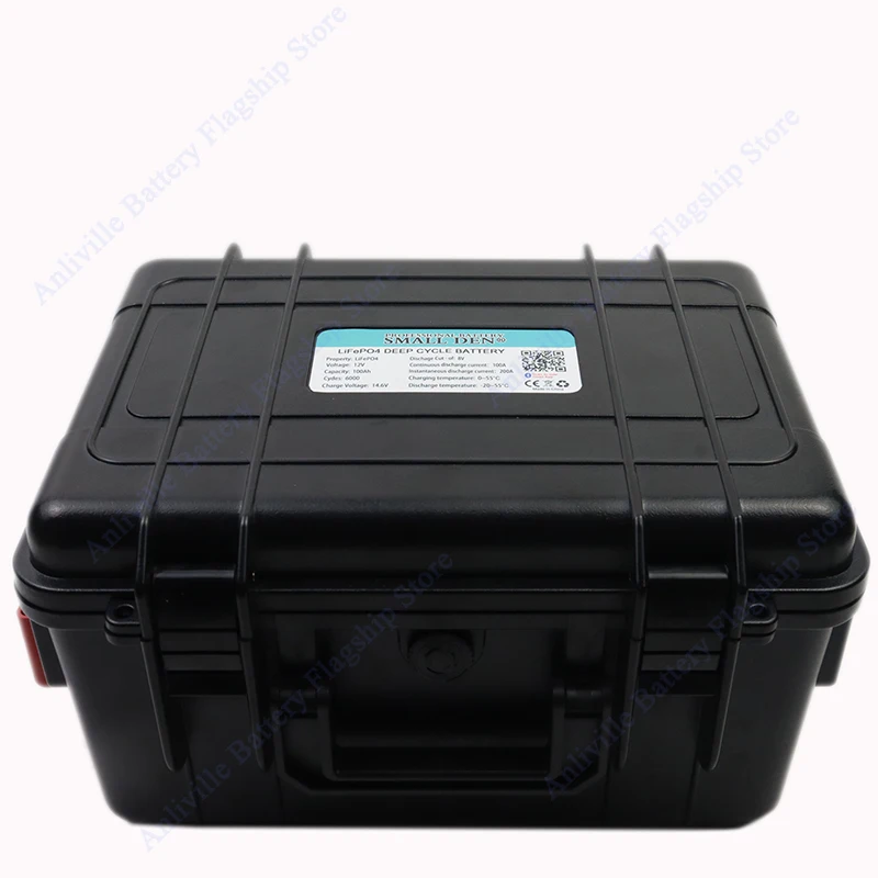 LiFePO4 baterie 12V 30Ah 50Ah 100Ah 120Ah 150Ah s Bluetooth BMS, 12,8V hluboký cyklus pro venkovní kempování, obytný vůz, loď, trollingový motor - náhled 3