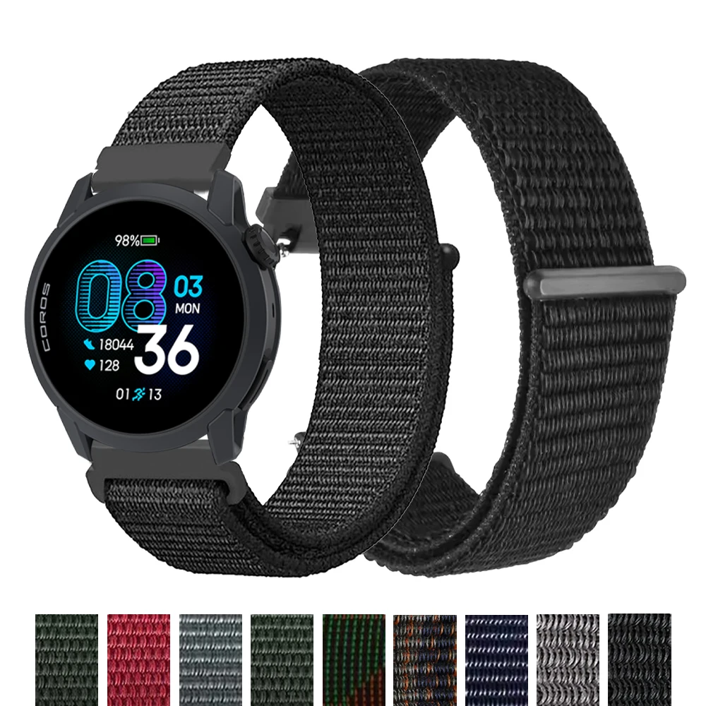 �y�Z�[�����z20mm 22mm �x���N���i�C�����X�g���b�v COROS Apex 2 4 42mm/APEX 2 Pro/APEX 46mm�p �҂ݍ��݃��[�v�E�H�b�`�o���h COROS PACE 4 3 2�p�u���X���b�g