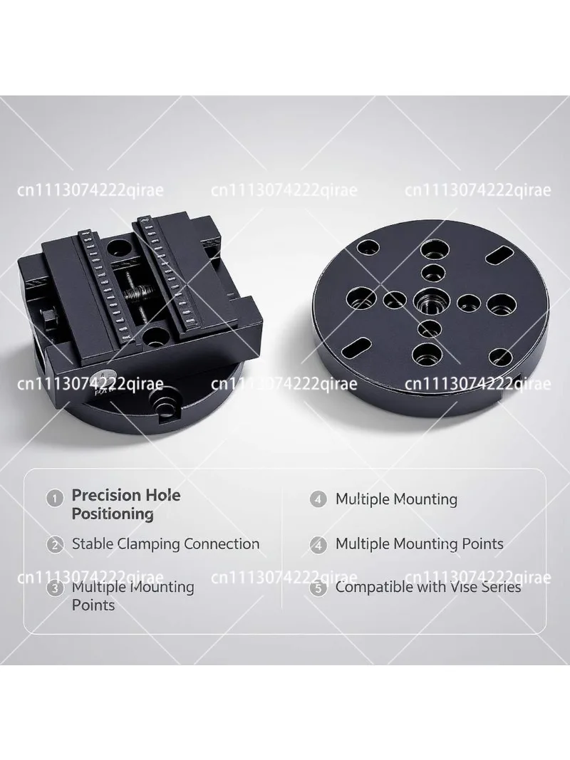 Series Vice Universal Adapter Plate, Separately Usable Connection Base Plate, Compatible with Zero‑Point Positioning Fixture