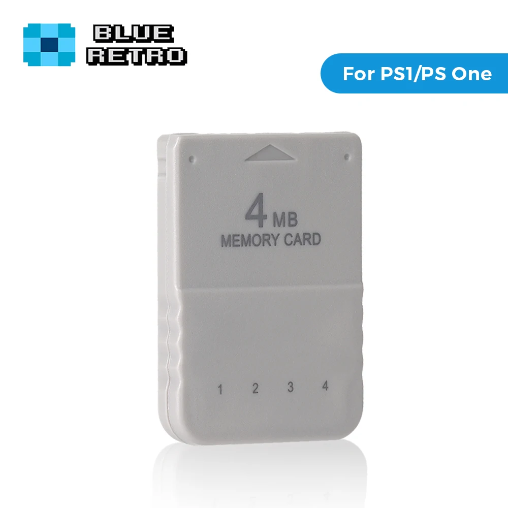 

BlueRetro 1PC/2PC 4M Memory Card For PS1 Save Game Card For PlayStation1 PS One Game Consoles Data Saving Progress Memory Card