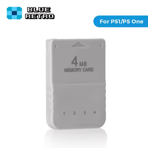 BlueRetro 1PC/2PC 4M Memory Card For PS1 Save Game Card For PlayStation1 PS One Game Consoles Data Saving Progress Memory Card