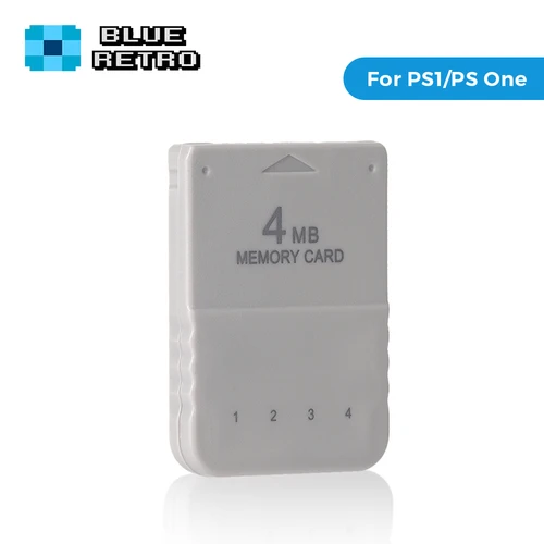 Tarjeta de memoria BlueRetro 1PC/2PC 4M para PS1, tarjeta de juego de ahorro para consolas de juegos PlayStation1 PS One, tarjeta de memoria de progreso de ahorro de datos