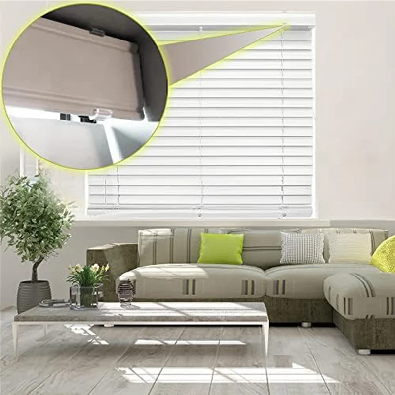 

AB41-Зажимы для балдахина, прозрачные пластиковые зажимы для жалюзи, зажимы для оконных жалюзи для горизонтальных жалюзи (24 шт.)