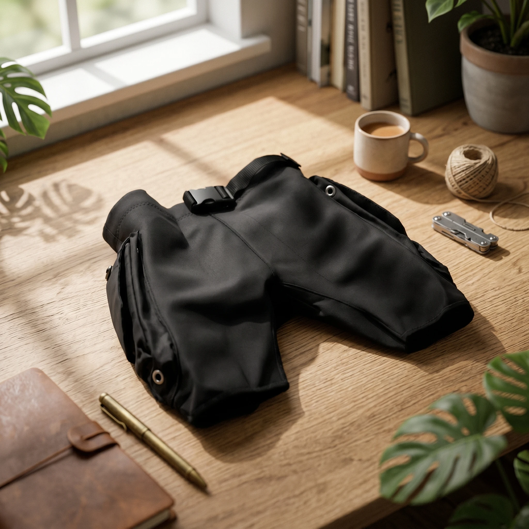 Spearfishing Cargo Shorts Cordura Cargo Dive Shorts Water Sports Gear Matte Finish Close-Fitting