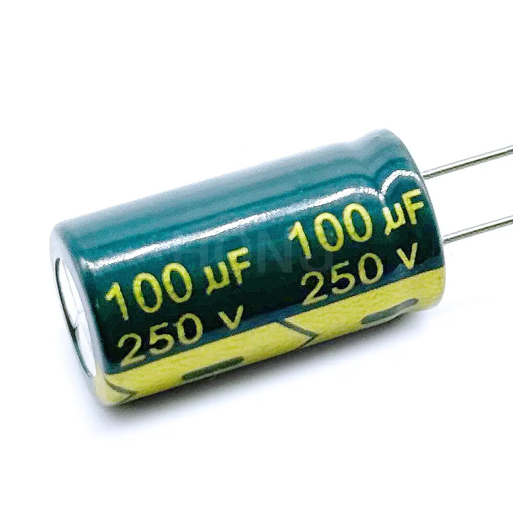 2-5PCS 250V100UF Aluminum Electrolytic Capacitor Original Low Esr/impedance High Frequency Size 13*25 100uf250v 250v100uf 20%