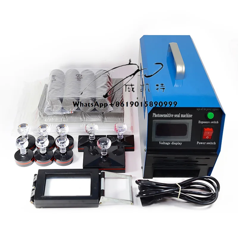 Automatic Stamp Machine Intelligent Photosensitive Pre Inked Self Inking Rubber Flash Stamp Making Machine