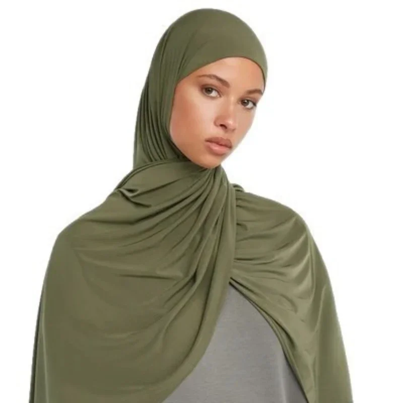 Premium Liquid Hijab Shawl Muslim Women Headscarf Malaysian Style Fashion Wrap view 3