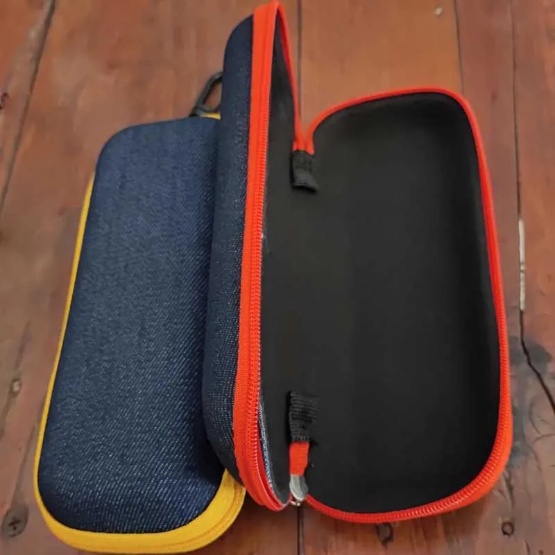 Mode Denim Stoff Gläser Box Reißverschluss Sonnenbrille Schutz Container Brillen Fall Lesebrille Organizer Tragetasche