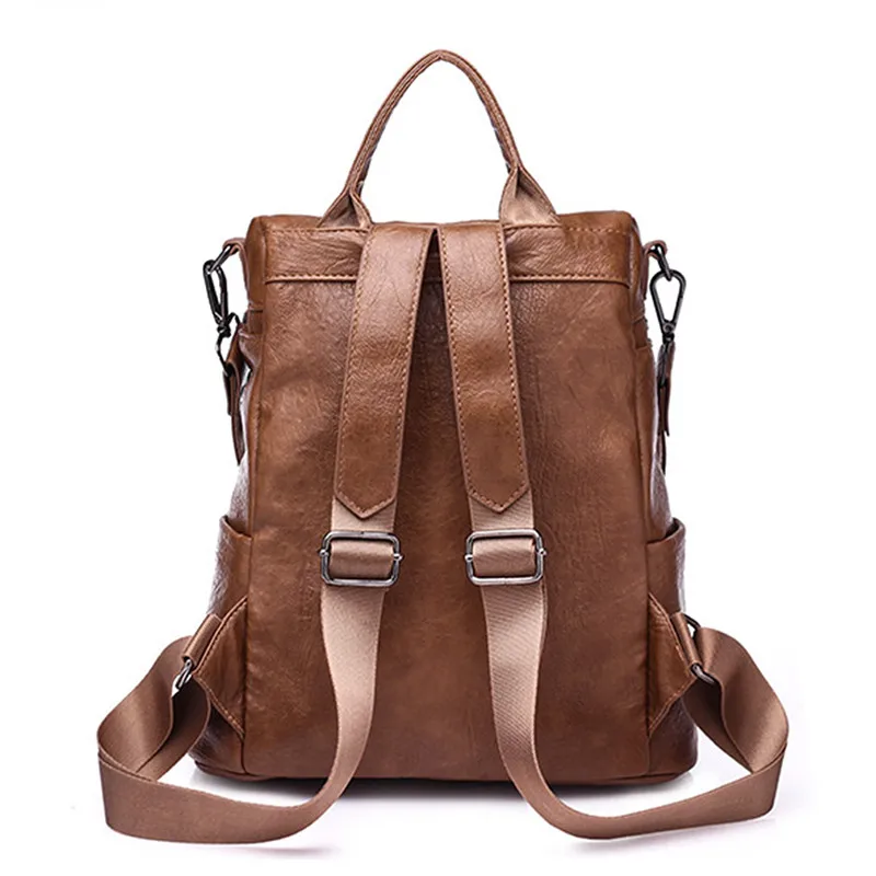 Female Backpack New Korean Version Backpack Women The Wild Fashion Travel Backack Woman Bag Leisure Travel Leather Backpacks