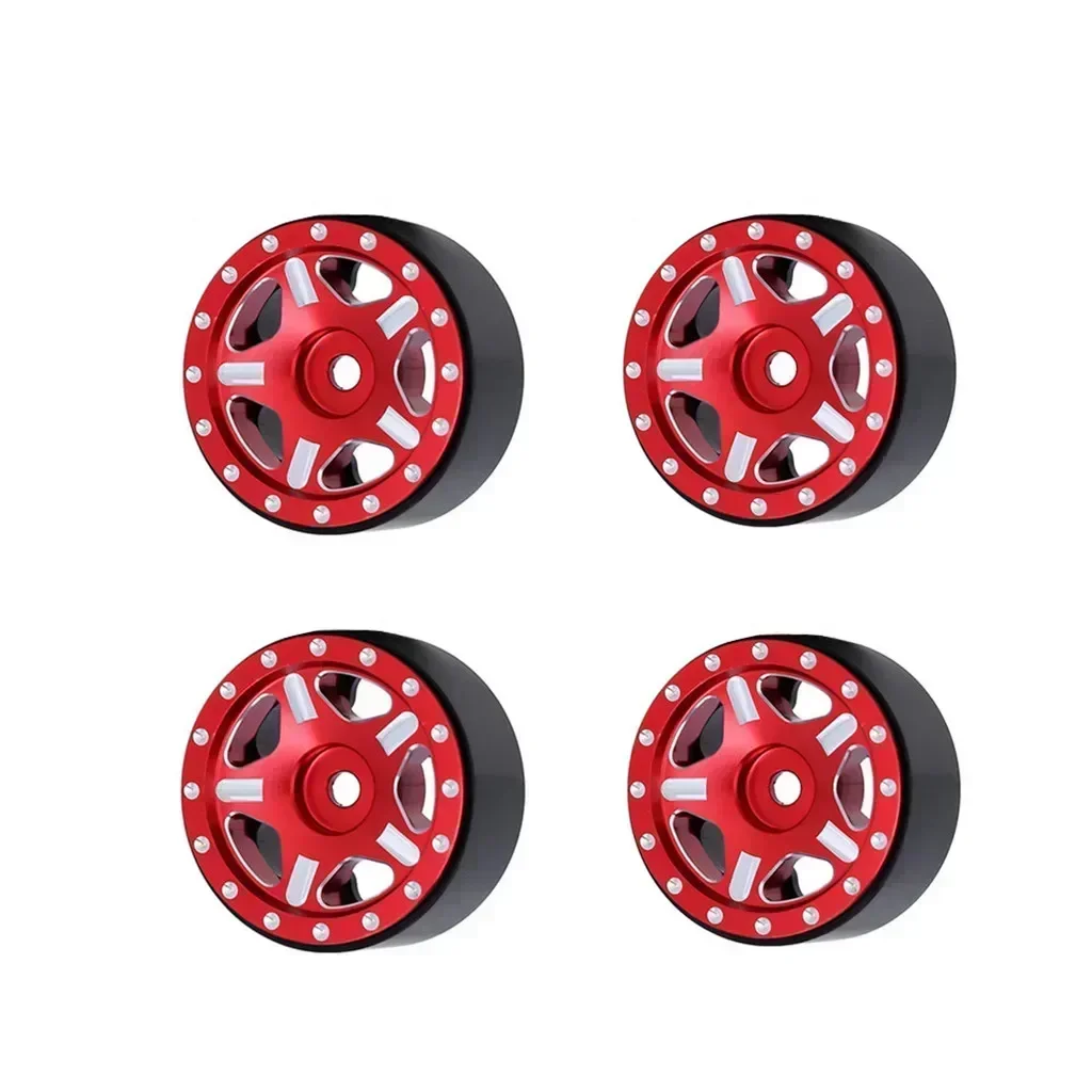 

4 шт., 1,0 дюйма, ступица обода микрогусеничного колеса с ЧПУ для 1/24 RC гусеничного автомобиля, осевой SCX24 90081 AXI00001 Gladiator