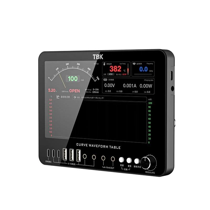 TBK D7 Multifunctional Curve Waveform Meter for Mobile Phone Soldering Repair Meter Frequency Measurement Oscilloscope Tool