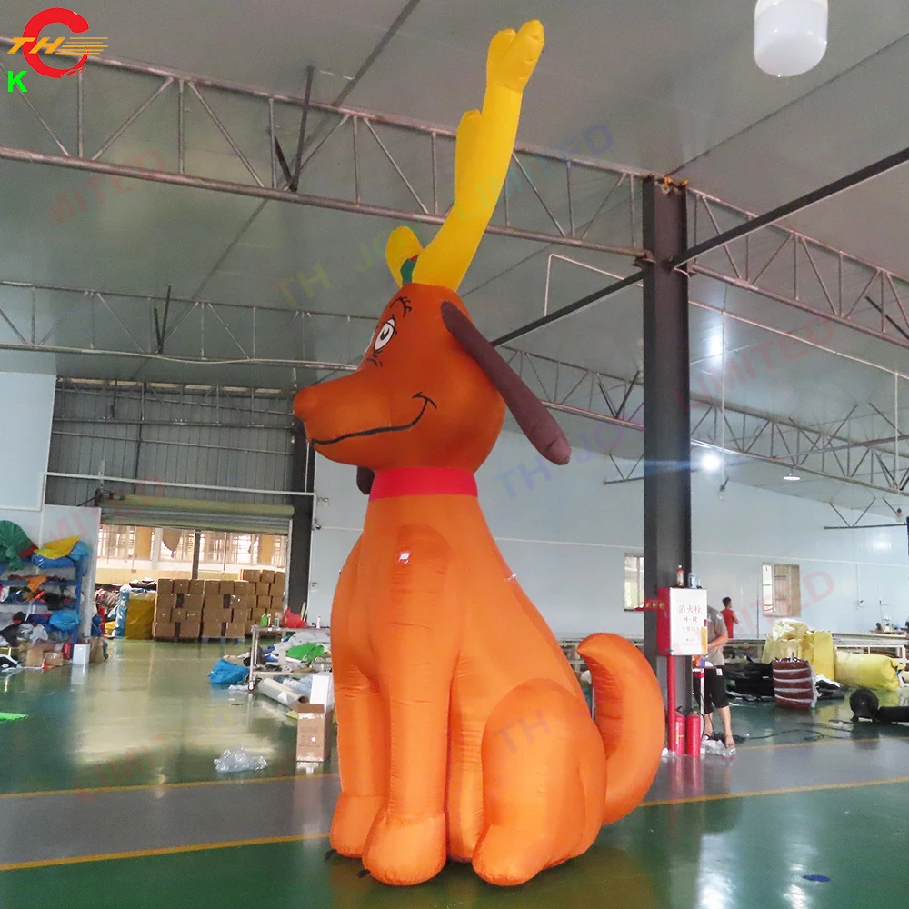 

5mH Giant Christmas Reindeer Inflatable Deer Cartoon for Xmas Yard Decoration