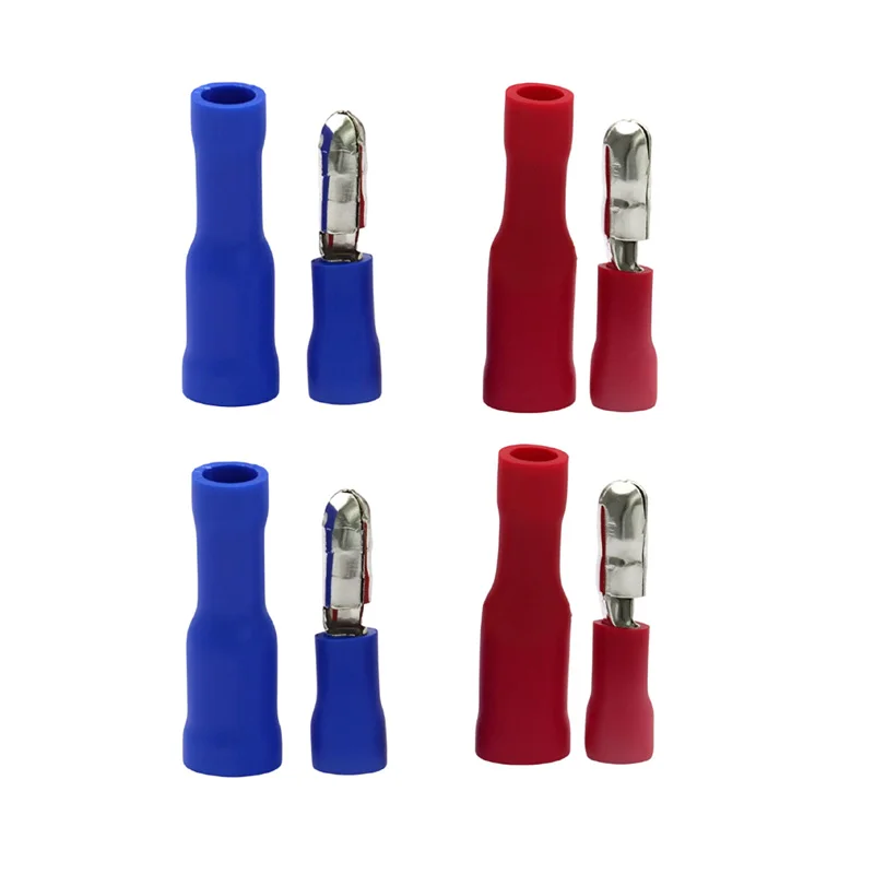 20pcs/10pairs Cold-pressed Terminal MRD1-156 2-156 FRD1-156 2-156 Wiring Male Female Connector Red Blue