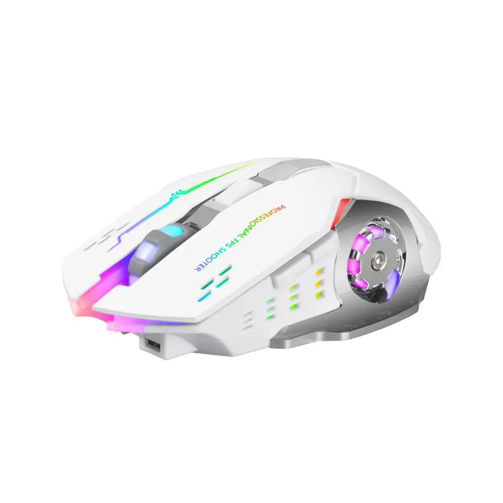 Mouse Energy-saving Electricity Relieves Hand Fatigue Rgb Mouse Rechargeable Or Battery Color Luminescence Mute Mouse