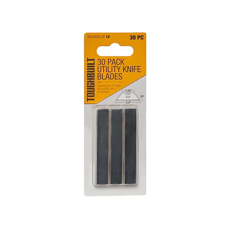 Imagem -04 - Toughbuilt Especial para Raspador e Faca Faca Utilitária Cowhorn Lâminas Trapezoidais Tb-h4s3080 Tb-h4s5 Tb-h4n-5 30 Pcs Pcs