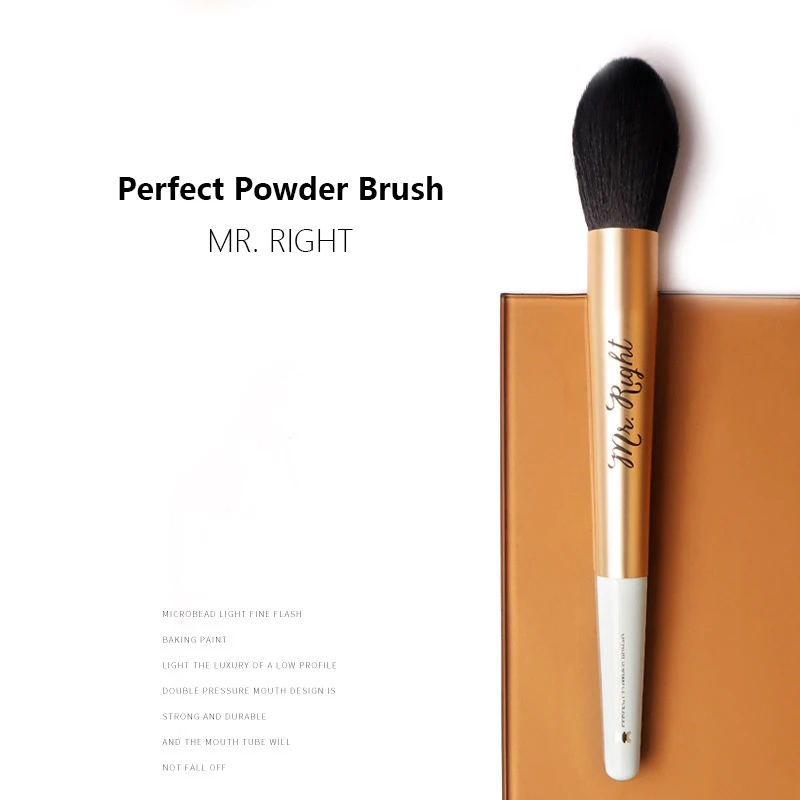 Perfect Powder Makeup Brush - Soft Bristle Tapered Blush Highlight Cosmetics Brush Tool