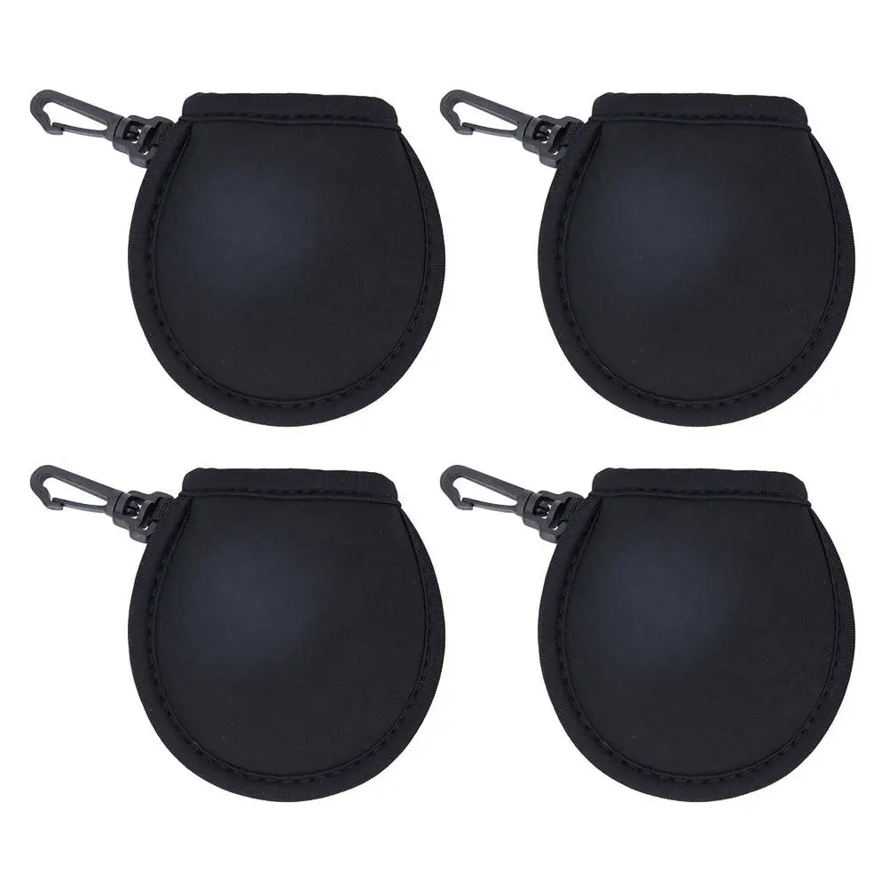 4Pcs Neoprene Golf Ball Wiping Pouch Waterproof Golfing Balls Holder Portable Multi-Function Cleaning Bag Golfs