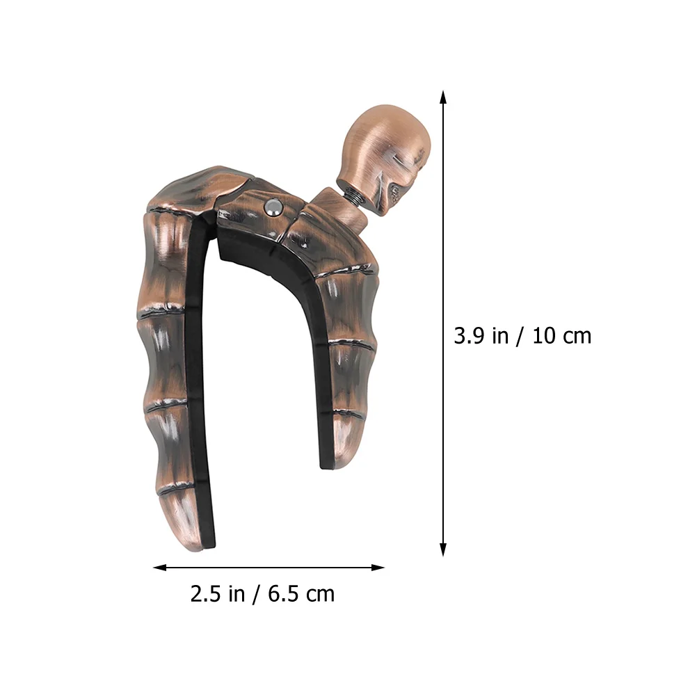 

Acoustic Electric Guitar Ukulele Capo Tuner Clip Tone Skull Design Stylish Lightweight Practical Accessory