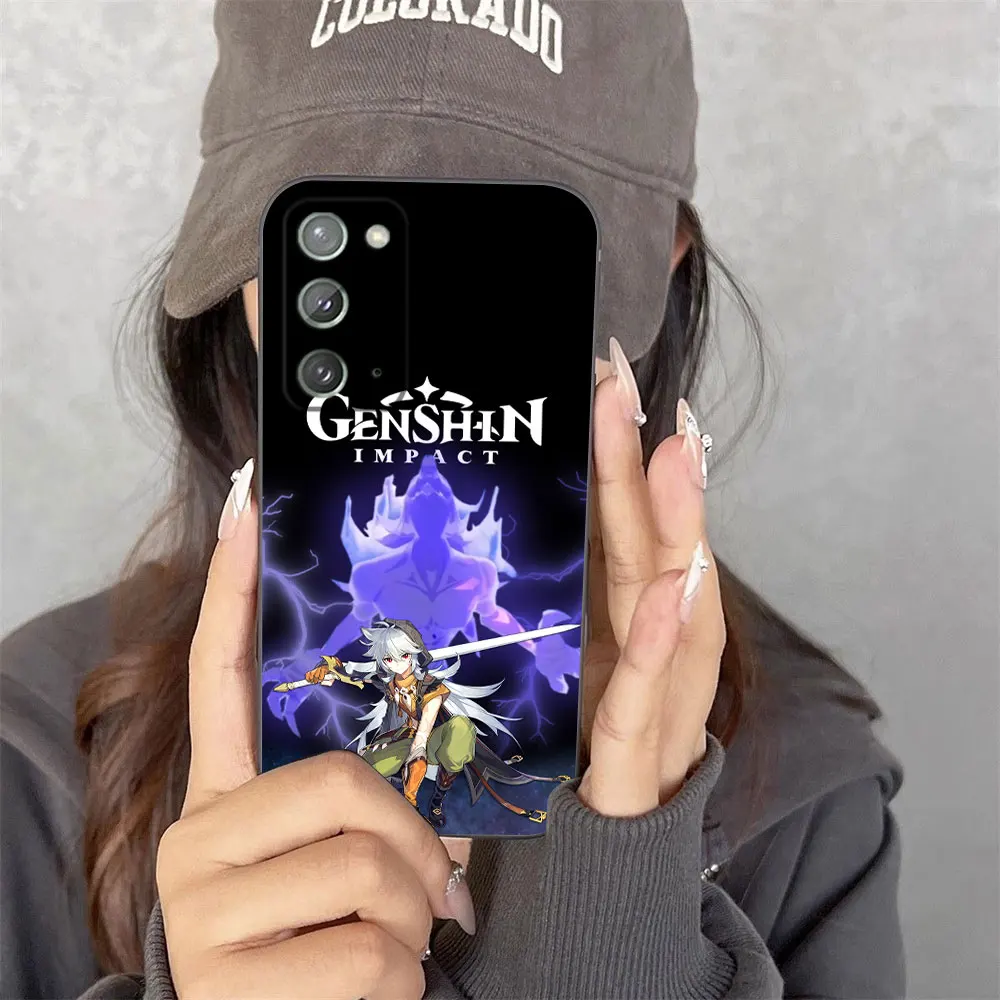 حار لعبة Genshin تأثير قضية الهاتف لسامسونج A02S A03S A04 A04E A05S A06 A12 A13 A24 A30 A50 A70 A80 ملاحظة 10 20 M16 M53 حالة