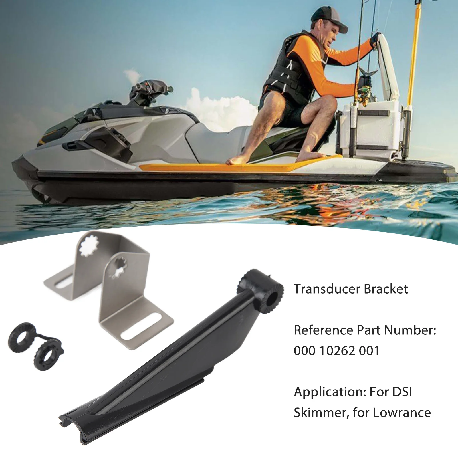 Transducer Mounting Bracket Long Lasting Strong Stability  000 10262 001 Transducer Mount Bracket for Lowrance image 6