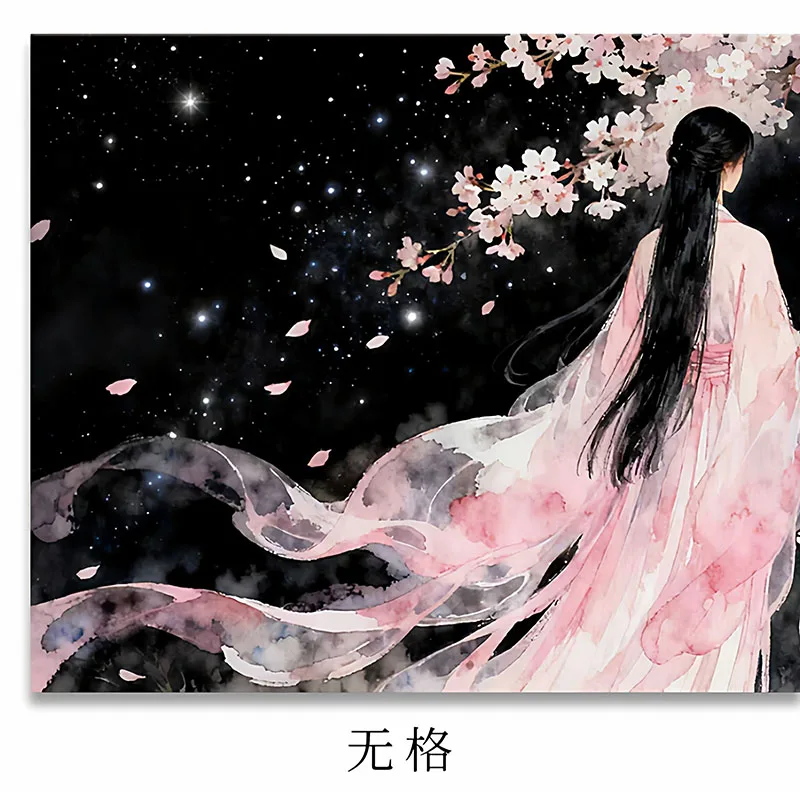 Xuan Paper Long Scroll, 15m x 34cm Semi-Sized Rice Paper Roll, Thick Calligraphy Supply