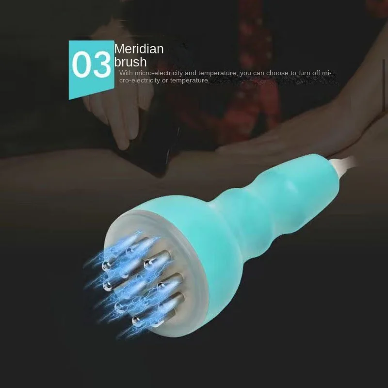 Imagem -05 - Gua Sha Aquecimento Elétrico Raspagem Queimador de Gordura Cupping Slimming Massager Meridian Draga